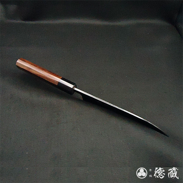 青二 大马士革 牛刀 紫檀八角手柄