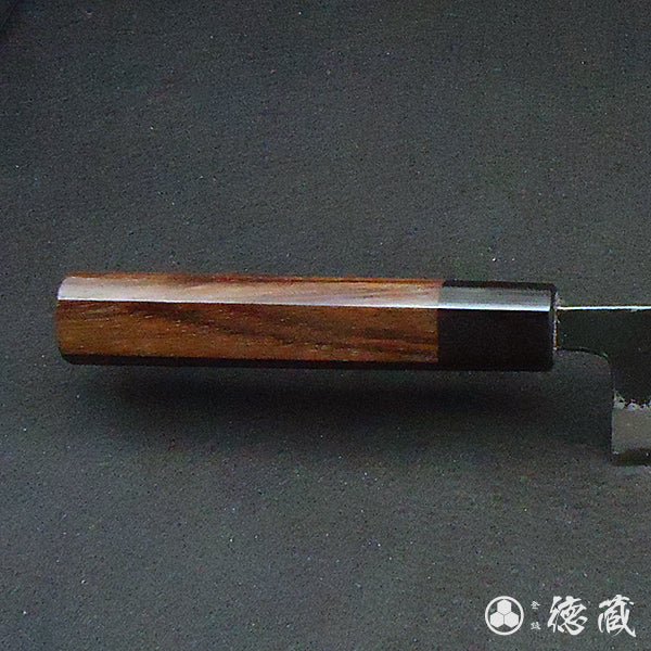 青二 大马士革 牛刀 紫檀八角手柄