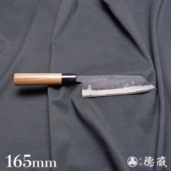 blue-2 carbon steel  Black finish Bunka( Kiritsuke) knives walnuts handle