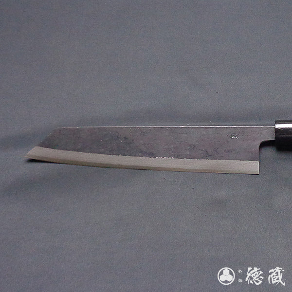 青二 大马士革 黑面锻造加工 切付厨刀 胡桃木手柄
