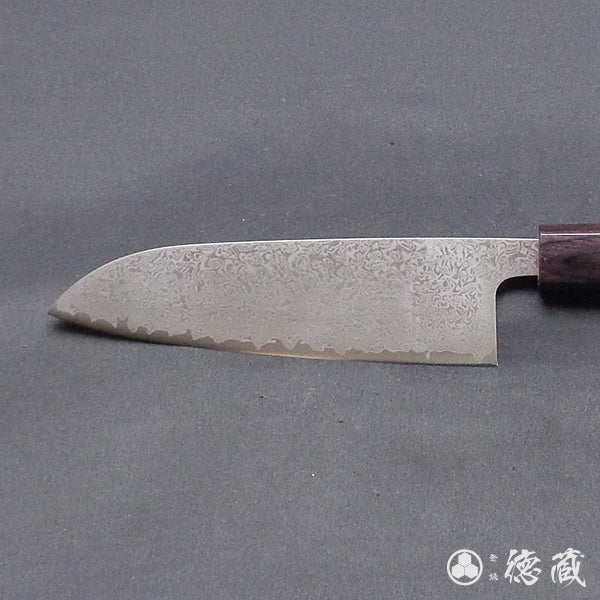 SKD 大马士革 三德刀 黑色手柄