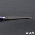 VG10　ダマスカス　槌目仕上　ペティナイフ　青ハンドル