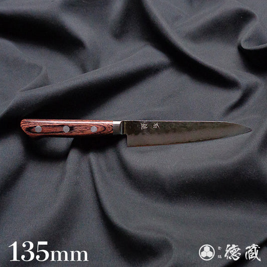 VG10  Damascus hammered finish  petty knife  mahogany handle