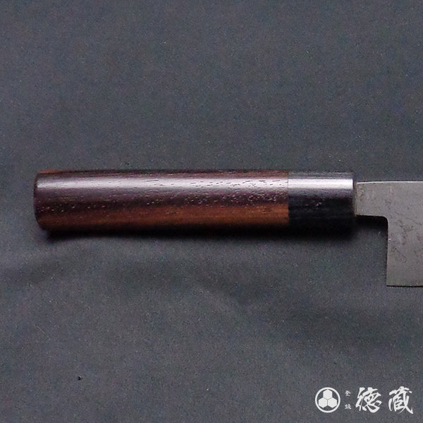 青二 大马士革 抛光加工 三德刀 紫檀木手柄