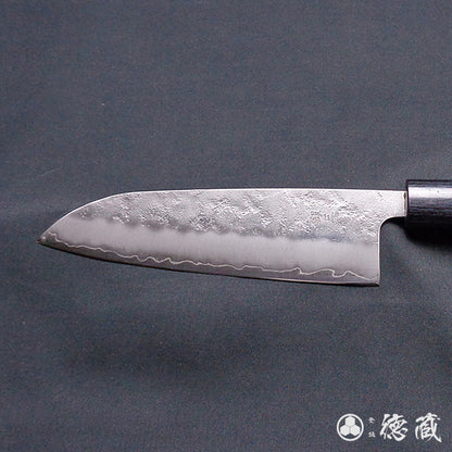 Silver-3 matt finish Santoku- knife sandalwood handle