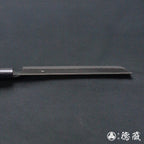 銀三　梨地仕上　菜切包丁　紫檀