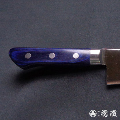 A8  Santoku-knife blue handle