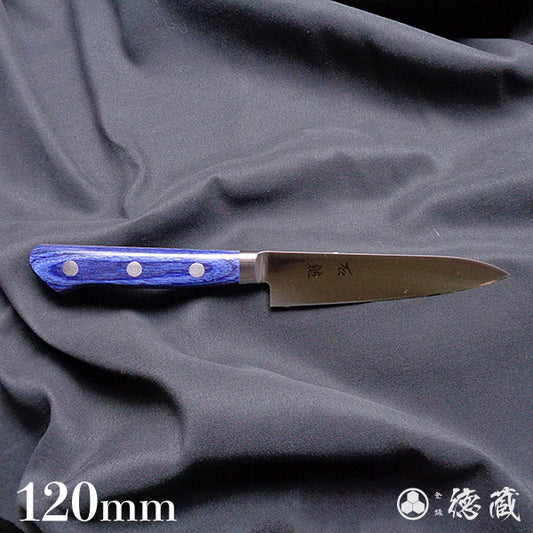 AUS8 ペティナイフ 青ハンドル