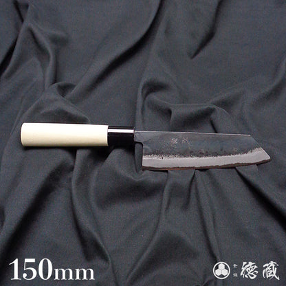 blue-2 (blue-2 carbon steel)  Black finish  bunka knives  park handle