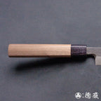 青二　黒打仕上　切付柳刃包丁　胡桃柄