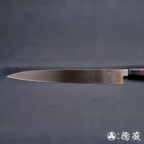 silver-3  Yanagiba-knife  sandalwood handle