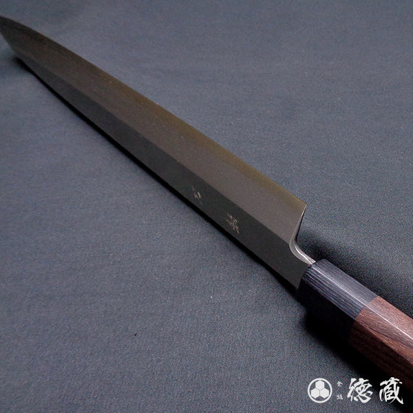 silver-3  Yanagiba-knife  sandalwood handle